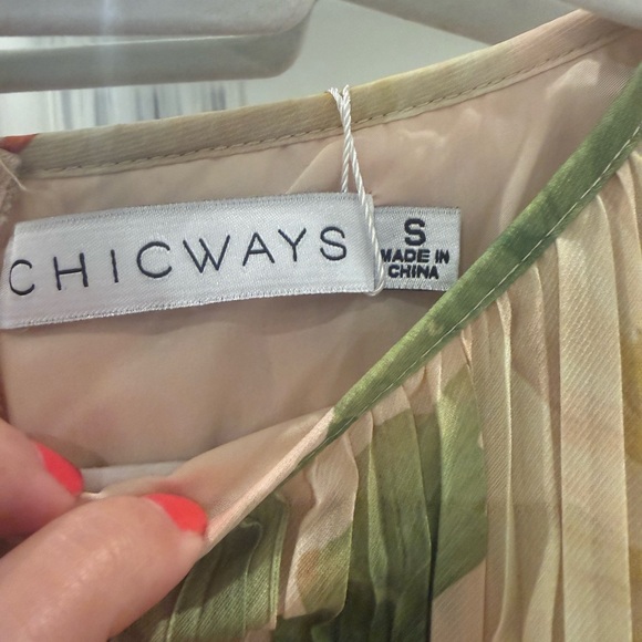 Chicways Floral Macrame Waisted Maxi Dress NWT - Picture 5 of 6